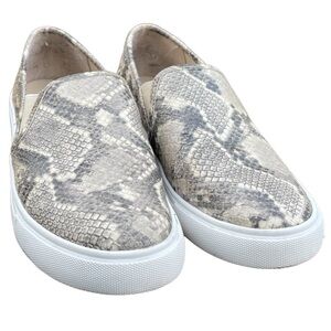 Steve Madden Safary/Safa0151 Snakeskin Print‎ Slip On Loafer Size: 7.5